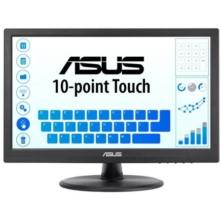 ASUS Monitor Táctil IPS VT169HE 15.6" Full HD 1920x1080, 10 Puntos Táctiles, Sin Marco, Flicker-Free, Low Blue Light, HDMI, USB-C, Compatible VESA - 90LM09V1-B01170 ASUS Monitor Táctil IPS VT169HE 15.6" Full HD 1920x1080, 10 Puntos Táctiles, Sin Marco, Flicker-Free, Low Blue Light, HDMI, USB-C, Compatible VESA - 90LM09V1-B01170